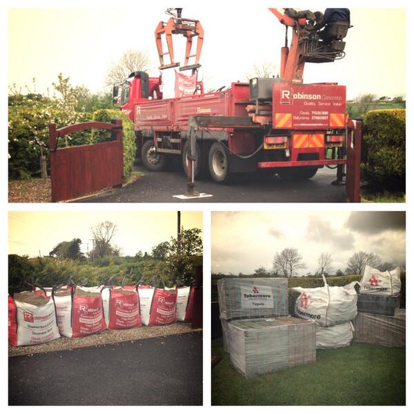 Delivery of materials for paving. #GCL