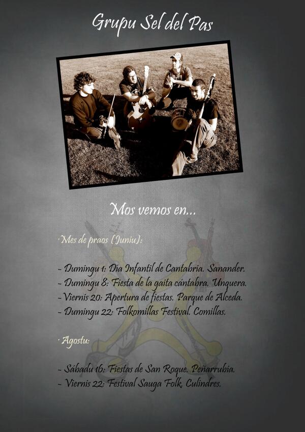 seldelpas's tweet photo. Se acerca el veranu y con él @FestiBorlena las II Clases de Música Cántabra, los conciertos... ¡Mos vemos enos praus! http://t.co/EcMHsgsNX5