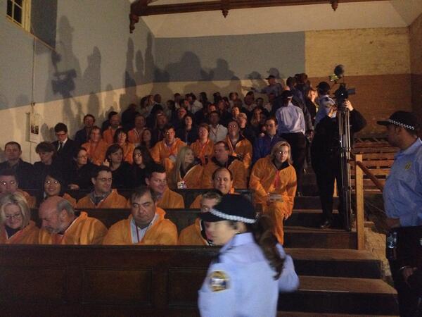 At the Whitelion bail out in Hobart !! Thanks for the support raising over $140K @WhitelionInc