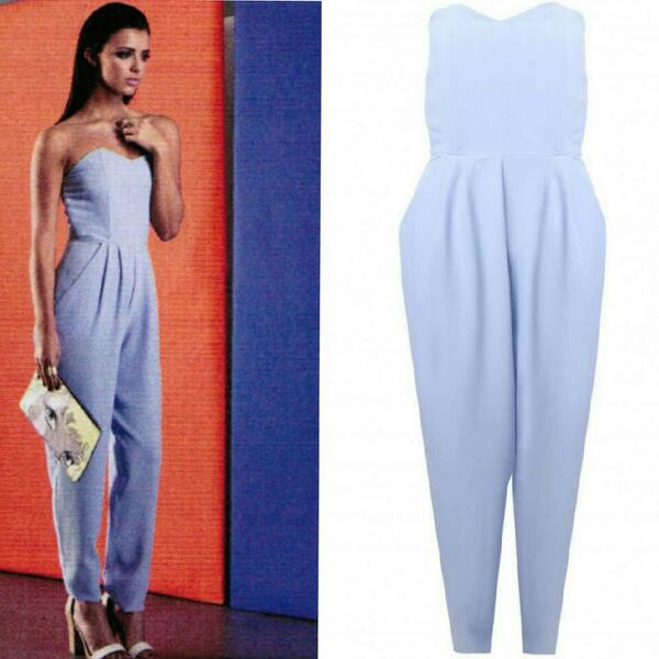 GlamBoxFashion's tweet photo. @lucymecklenburgh Looking Amazing in our "Powder Blue Strapless Jumpsuit" 

http://t.co/c6vKuMTnuF http://t.co/Ywg4pU6cFE