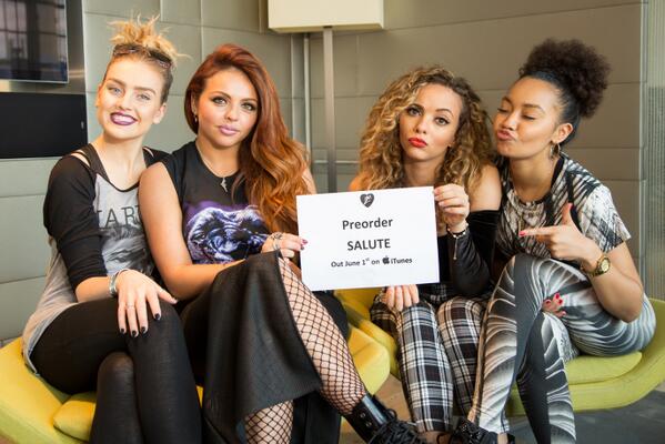 LittleMix's tweet photo. Make sure you #PreorderSalute this weekend! Not long until it's released  http://t.co/RJAVY0VcXk Mixers HQ x http://t.co/yNv87Sgr4g