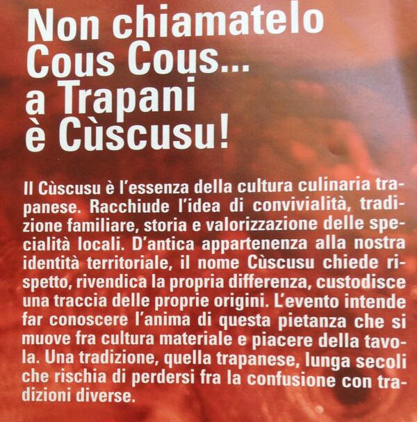 Cuscusu's tweet photo. @GaspareStabile @TrapaniTurismo no affatto, leggi qui e se ti va vieni a Trapani a trovarci ;) http://t.co/DSNTqDItIy