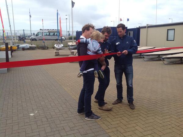 thebartproject's tweet photo. Freddie and Hamish with some friends opening their Daddy's sailing centre. #sailondaddy http://t.co/A7AaPhHRby