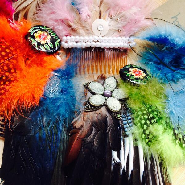LcdcGallery's tweet photo. Going to a fancy do? We have some gorgeous fascinators by @RagamuffinCraft for the special occasion! #Levenshulme http://t.co/tLHJCTgffw