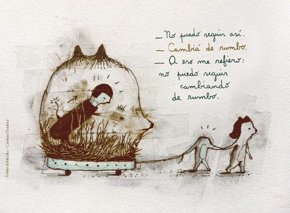 ElTopoIlustrado's tweet photo. —No puedo seguir así.
—Cambiá de rumbo.
—A eso me refiero: no puedo seguir cambiando de rumbo. http://t.co/jyPadw9w2L