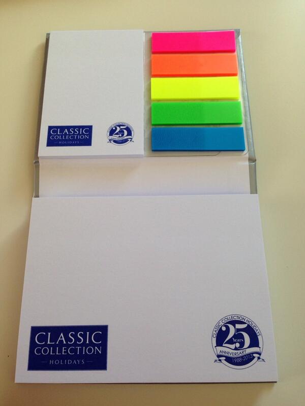 Freedomtrvlgrp's tweet photo. Loving my little stick it note pad, making me very organised! Thanks @ClassicHols #organised #littlethingsinlife http://t.co/XJWXa6n1CN