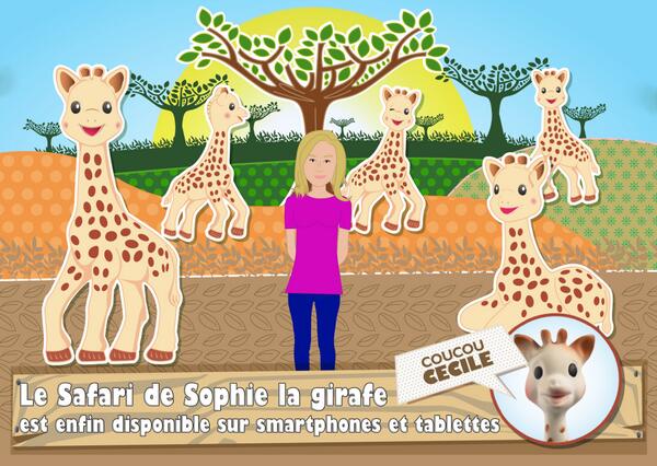 EuropaApps's tweet photo. Coucou @cecile2menibus Sophie la girafe est heureuse de vous inviter pour son nouveau safari! http://t.co/xcPmkynXl4 http://t.co/U0aZafCxbS