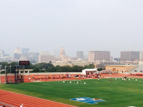 Great view from the state meet.  Beautiful venue at UT.