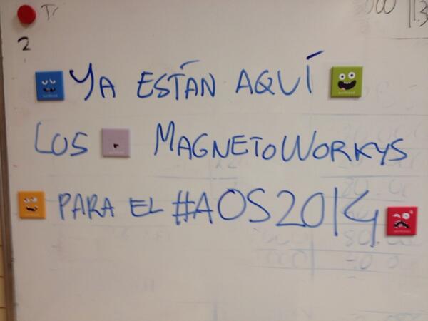 Gmfdsr's tweet image. La foto lo dice todo. Para los asistentes al #AOS2014 con todo el cariño de @Deiser #TendrasQueIrSiQuieresUno