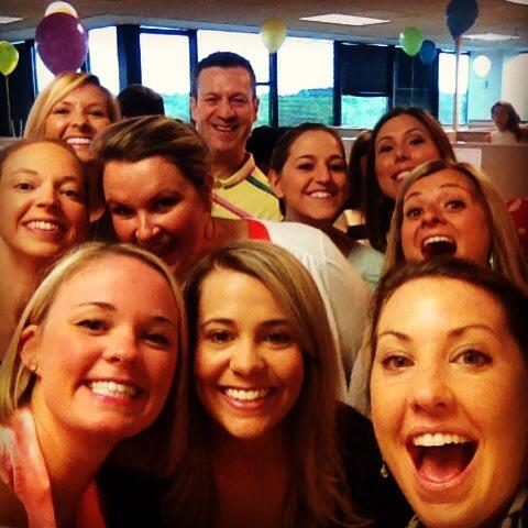 MeredithSoliant's tweet photo. #makinglifebetter #onepartyatatime @soliant We know how to bust through some goals! @SoliantNicole @MelissaSoliant http://t.co/R3g3qmKZXm