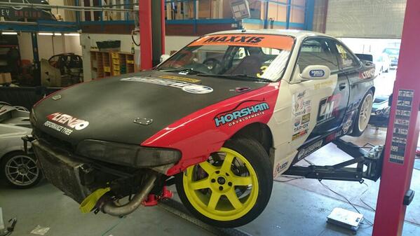 MB_RacingLtd's tweet image. Trying something different today. Helping out @CarMediaRacing with some setup. #Danchapman #driftallstars #gotlock