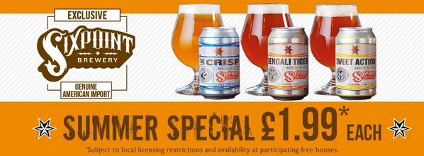 TheClairville's tweet image. Weekend kicking off with some great offers! 2 cocktails for £10, 3 sol for £5 + @sixpoint cans for only £1.99!