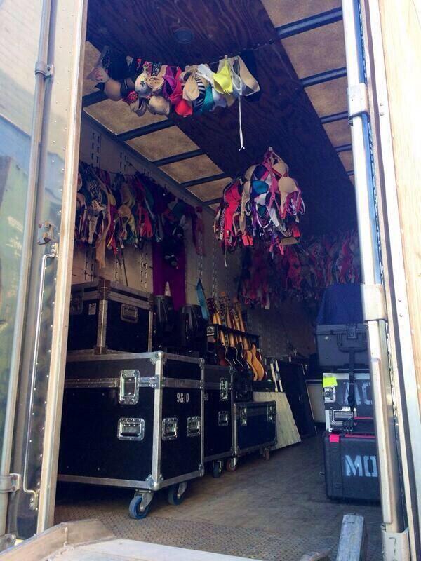 Band Facts on X: All the bras thrown on stage at All Time Low concerts.   / X