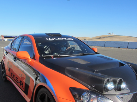 Lexus's tweet photo. "I'll give them another minute or two to catch up." #LexusCCSR #FSPORTFRIDAY http://t.co/HiEIfbI0jJ