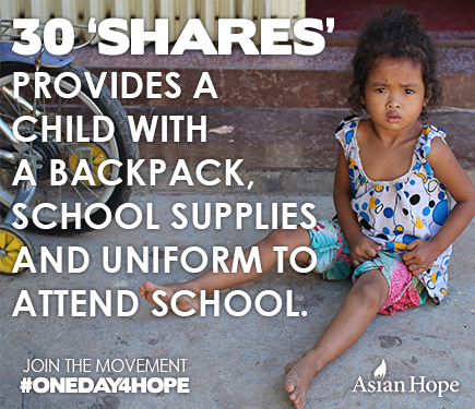 asianhopeKh's tweet photo. You can help give a child an education by clicking RETWEET or FOLLOW. 1 Retweet = $1 or 1 FOLLOW = $1  #ONEDAY4HOPE http://t.co/2qCIUiI7Ex