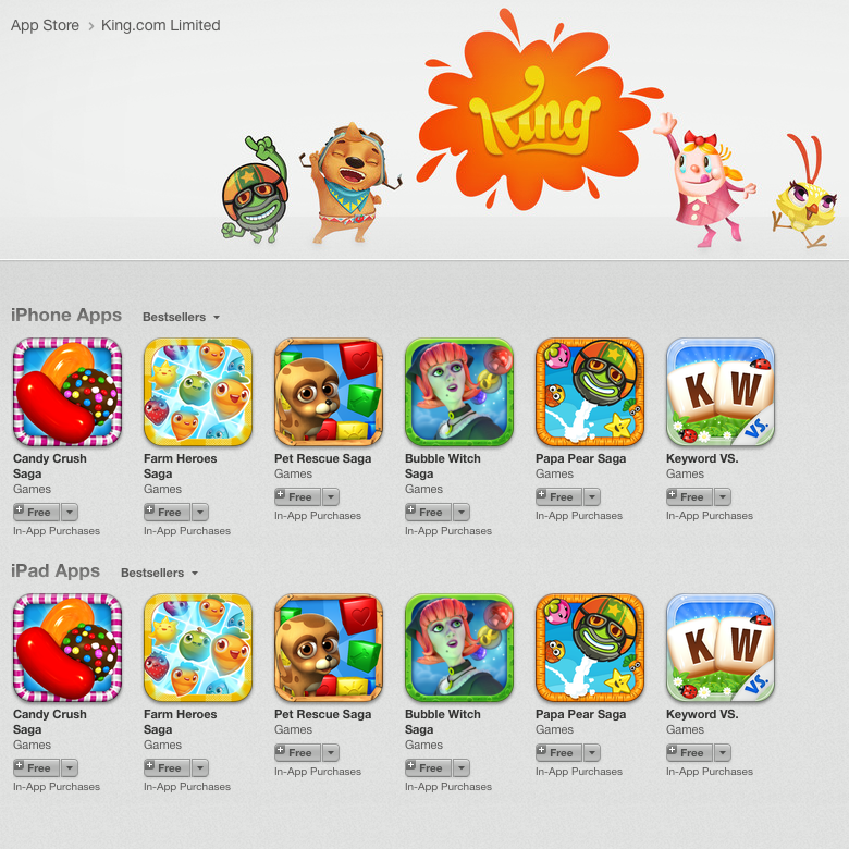 Candy Crush Saga na App Store
