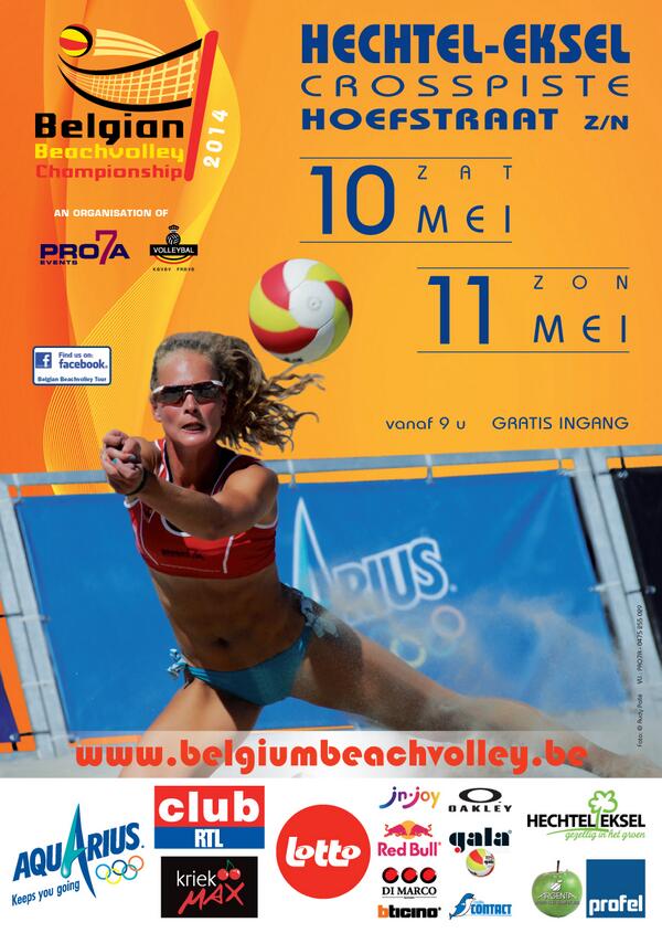 Dit w-e 2de manche van de Belgian Beachvolley Tour '14 in Hechtel-Eksel.