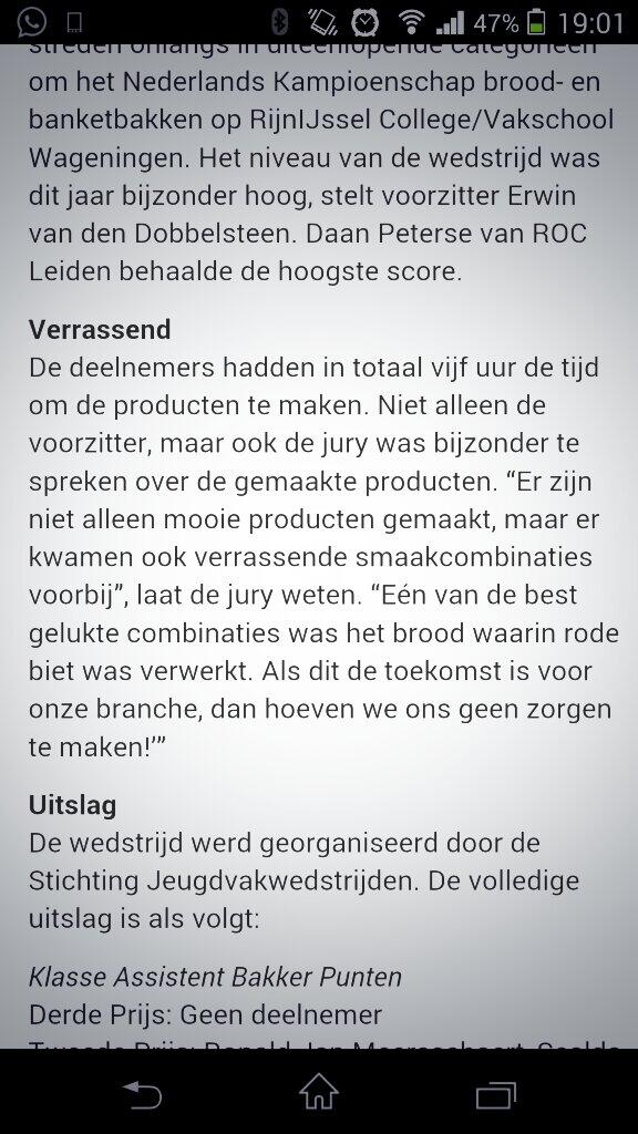 krismsd's tweet photo. Wel ff super als de jury jou product een van de beste smaakcombinatie vind!!!!! #rodebieten http://t.co/VolUdX9IqA