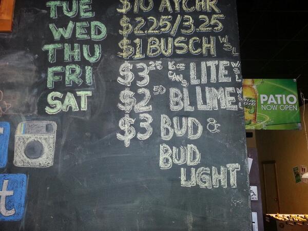 CUSaloon's tweet image. Here's our specials for the weekend! Our miller promotion is tonight. Save your tickets for the drawing on May 30th!