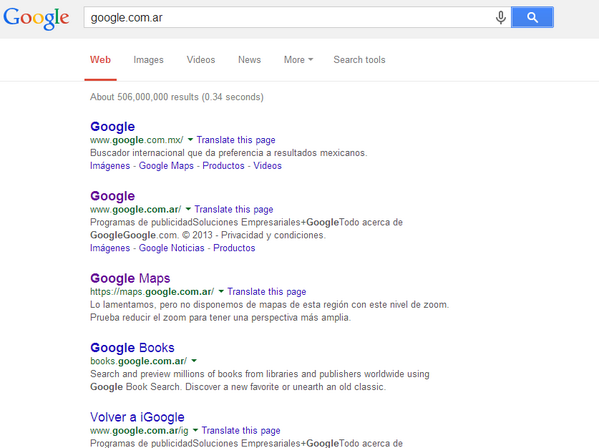 DaniKoni's tweet photo. @googlemexico está haciendo mejor su trabajo de #SEO que @googleargentina :P http://t.co/BUoXkHt7hn