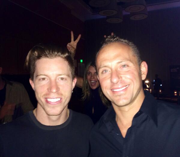 Harmonica_Co's tweet photo. That's our CEO, #photobomb-ing @shaun_white and @scion's head of digital @bartona11 at #PTTOW2014. #SoProud http://t.co/3zSFLlZJqp