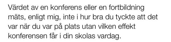 EdwardJensinger's tweet photo. Detta citat från bloggen i morgon sammanfattar det jag tycker är viktigt nu, efter #SETT2014 http://t.co/z3L0HffXWX
