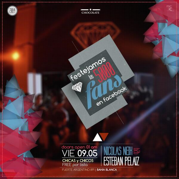 nicolasneik's tweet photo. En un par de horas #Diamondclub va a ser un mega-fiestón ! Los esperamos a todos :) http://t.co/kmDUJHAy64