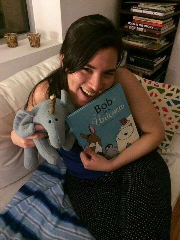 pixelpanthers's tweet photo. @widadfranco overjoyed her autographed copy of Bob is a Unicorn! Check out the app! #MichelleNelsonSchmidt @_ubam http://t.co/R0tbQOx8CE