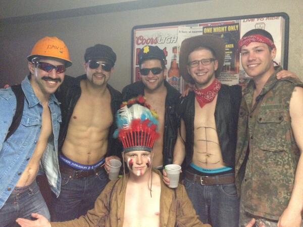 FamousChubbies's tweet photo. Village people for the win!! #favoritememories #seniorscavenger #obviously http://t.co/dc7tvd4sM2