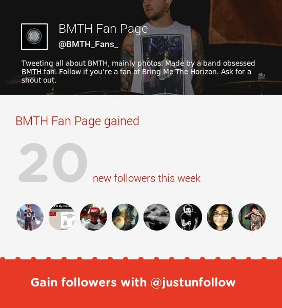 BMTH_Fans_'s tweet photo. Fab tweeps @pizza4bands @FillMyHistory @biniyaki &amp; more followed me. Grow with http://t.co/EqOjZQXh31 http://t.co/t9USwggxzj