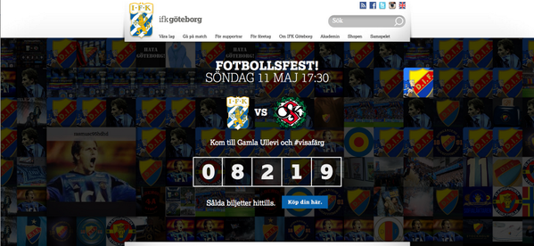 Här färgas IFK Göteborgs hemsida i Djurgårdens färger: aftonbladet.se/sportbladet/fo…