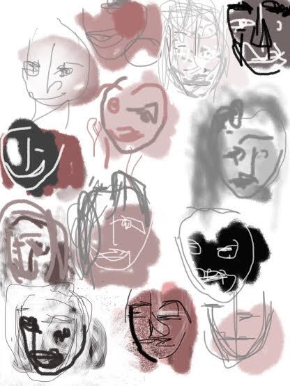 artsusanrichter's tweet photo. "portraits of panama" made on the ipad on a recent trip to panama  #abstractdigitalart #ipadart #ipadportrait http://t.co/AYktZ9zJcO