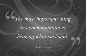 LanceMigliaccio's tweet image. 🌎 #QUOTE The most important thing in communication is hearing what isn't said - P. Drucker