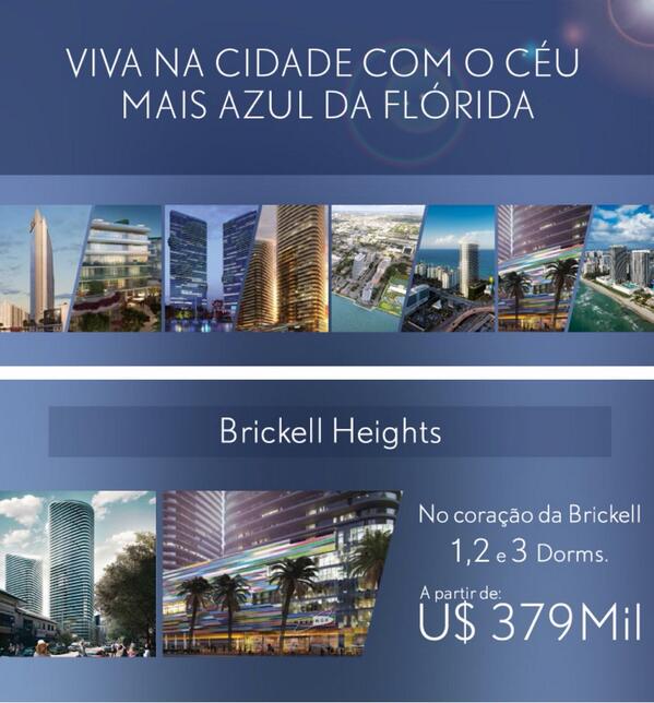 Imoveis4you's tweet photo. ✅ FLÓRIDA | USA Brickell Heights 1,2 e 3 dorm. A partir de US$379.000,00. #usa #imóveis #florida #brasil2000 #miami http://t.co/YHXNLuNCpB