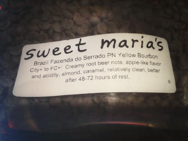 rocketlaunch's tweet image. We&apos;ve got @sweetmarias&apos; Brazilian Yellow Bourbon, with 3 days rest, on chemex today. Worth the wait; it&apos;s wonderful.