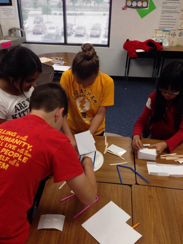 Cheatham5thCS's tweet image. Students completed "A House Divided" activity to symbolize our nation during the Civil War. #BCES5