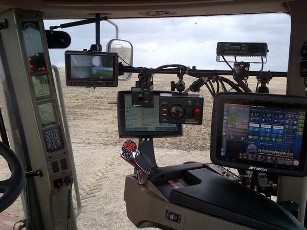 I find it amazing how some farmers tell me they aren't good at texting, computers, or twitter, but they can run this!