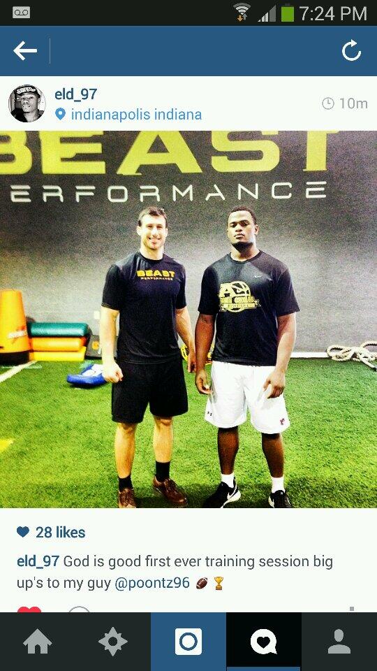 BEAST_Indy's tweet image. Naptowns finest in the building! @elijahdaniel6 kids a BEAST! Great workout  #WarEagle #SEC #BEASTPerformance