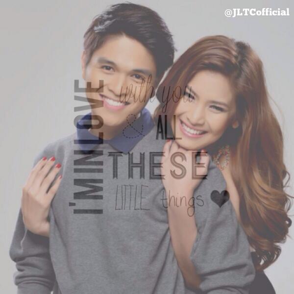 JLTCofficial's tweet photo. "Im inlove with you, and all these little things." ❤️ Happy 6th Anniversary @ilovejamich ❤️💪👍 #Jamich6thAnniversary http://t.co/ZX9aGbEYQx