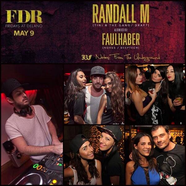 ClubHostApp's tweet photo. #Miami - Tonight @FDRatDelano is #NotesFromTheUnderground with @theRandallM and #Faulhaber! http://t.co/00MCX6Xr96