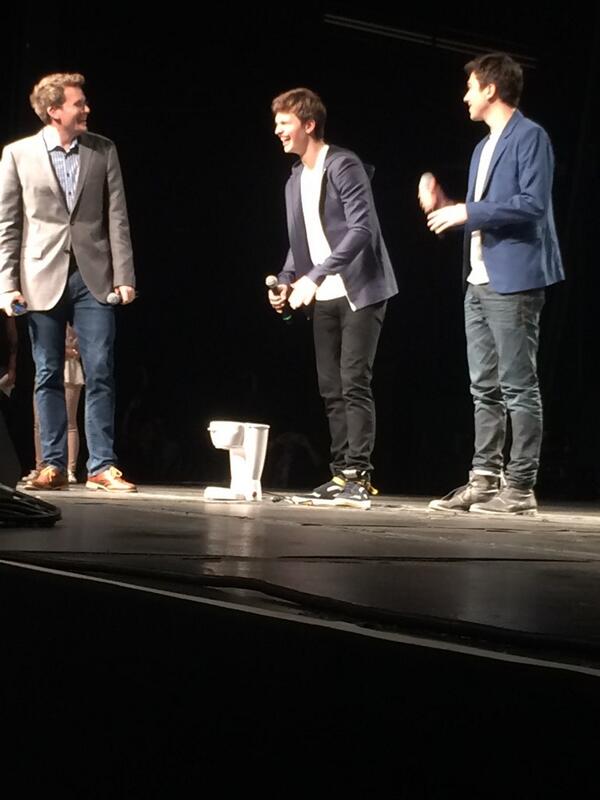 POPSUGAR's tweet photo. To answer, that coffee maker just happened to be backstage! #TFIOSTX #TFIOStour http://t.co/TL1gMzU3Dj