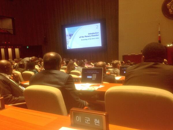 abidifactor's tweet image. The main Plenary Chamber of the Korean NA. #wepc2014
