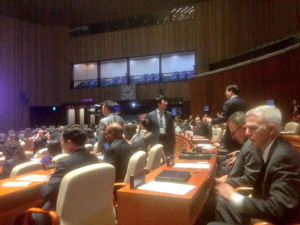 abidifactor's tweet image. The main Plenary Chamber of the Korean NA. #wepc2014