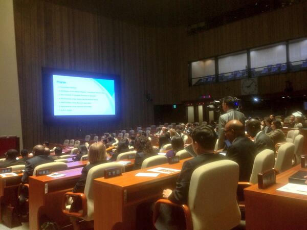abidifactor's tweet image. The main Plenary Chamber of the Korean NA. #wepc2014