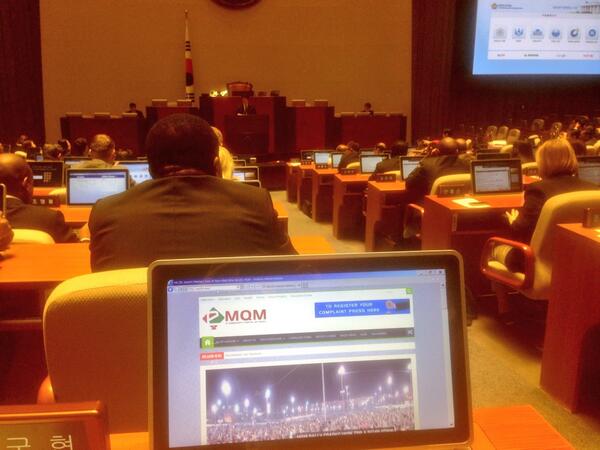 abidifactor's tweet image. This is how a Parliamentarians seat looks like at the Korean NA. #wepc2014