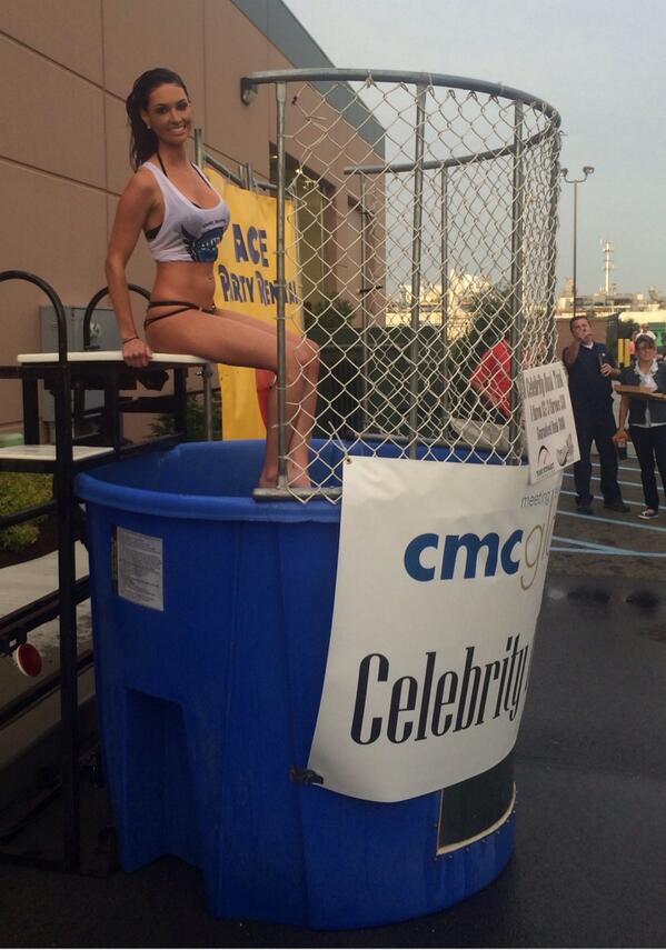 Celebrity dunk tank! @ufd_racing. 