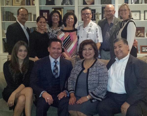 UTPAchiefstaff's tweet photo. #UTPA Spring 2014 Commencement dinner...can't wait to hear what wisdom they'll share with our graduates! @PrezNelsen http://t.co/tQJeili3QX