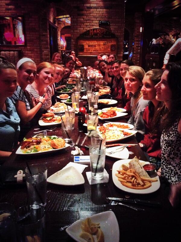 Team dinner #Hulihans #NCAAs #round2 #suwlax