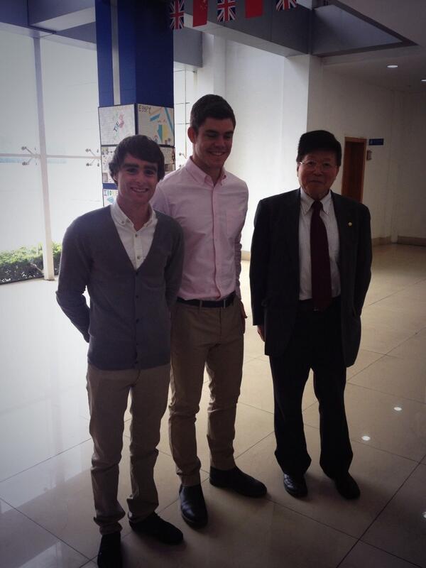 BF_Group's tweet image. Andrew, Matthew and Professor Qu ahead of the World University President Forum