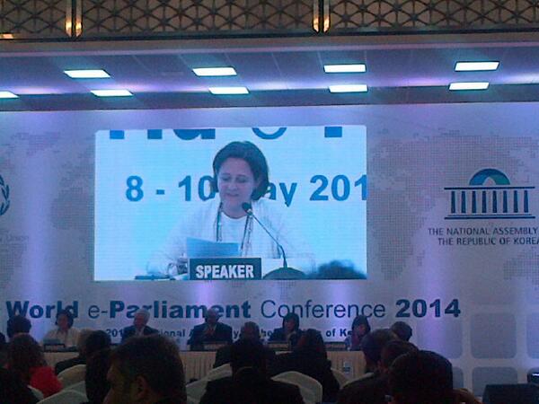 GullicksonK's tweet image. Maria Mussini Senator from Italy.  #wepc2014